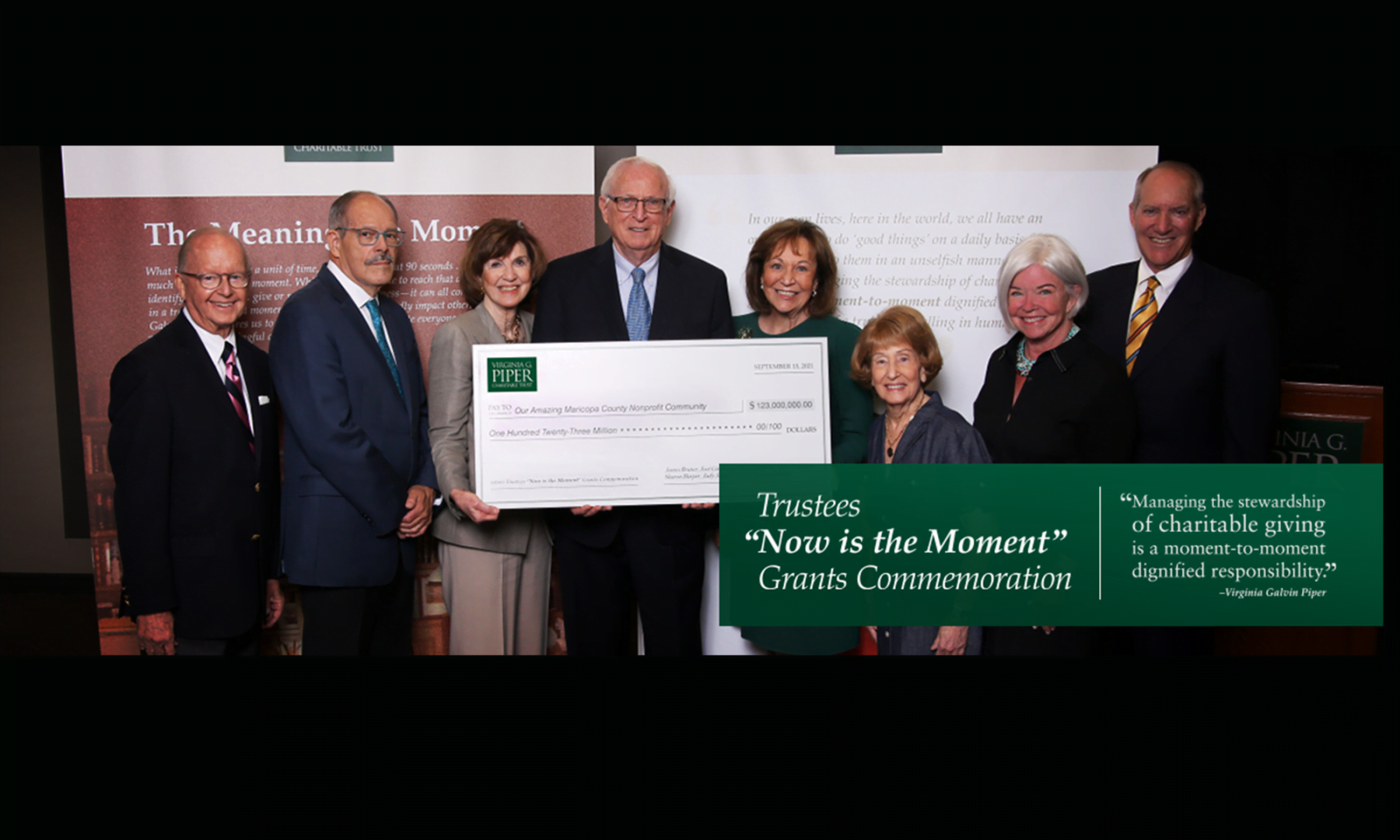 Virginia G Piper Charitable Trust awards $123M in grants to AZ non profits